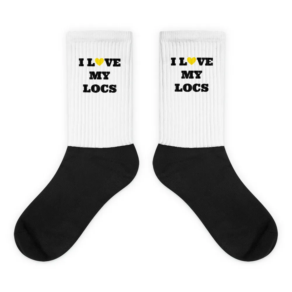I LOVE MY LOCS Socks