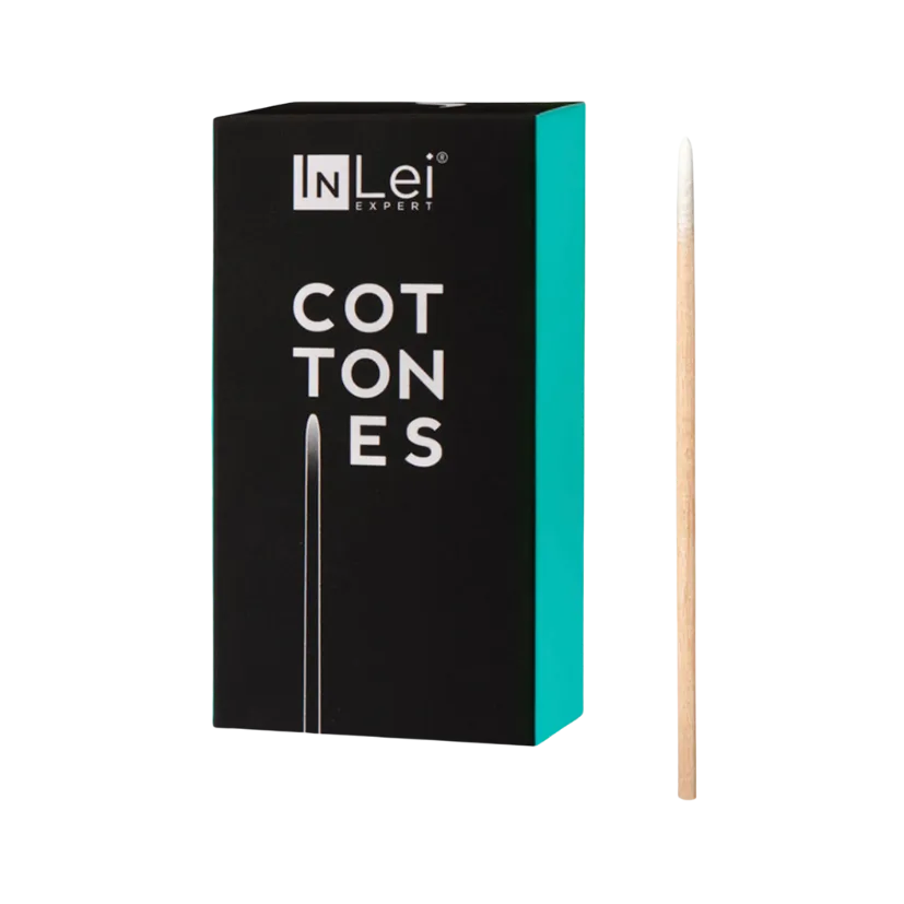 InLei® - COTTONIES - Wooden Sticks with Pointed Cotton Tips (100pcs)