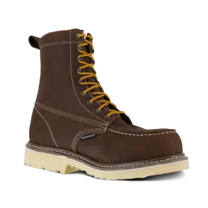 Iron Age Men's Solidifier 8" Comp Toe Waterproof Work Boot - Brown - IA5082