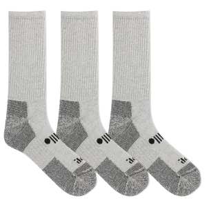 Jeep® Women's Classic Cotton Crew Socks 3 Pair Pack Made in USA - Moisture Wicking, Cushioned Comfort