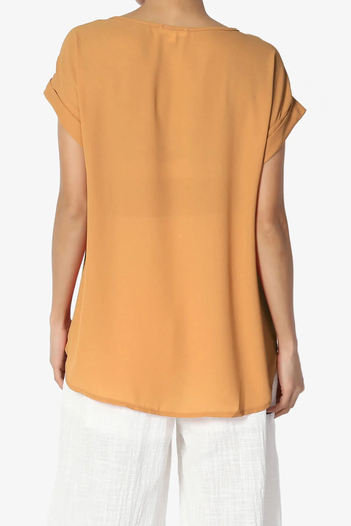 Juliette Boat Neck Chiffon Top