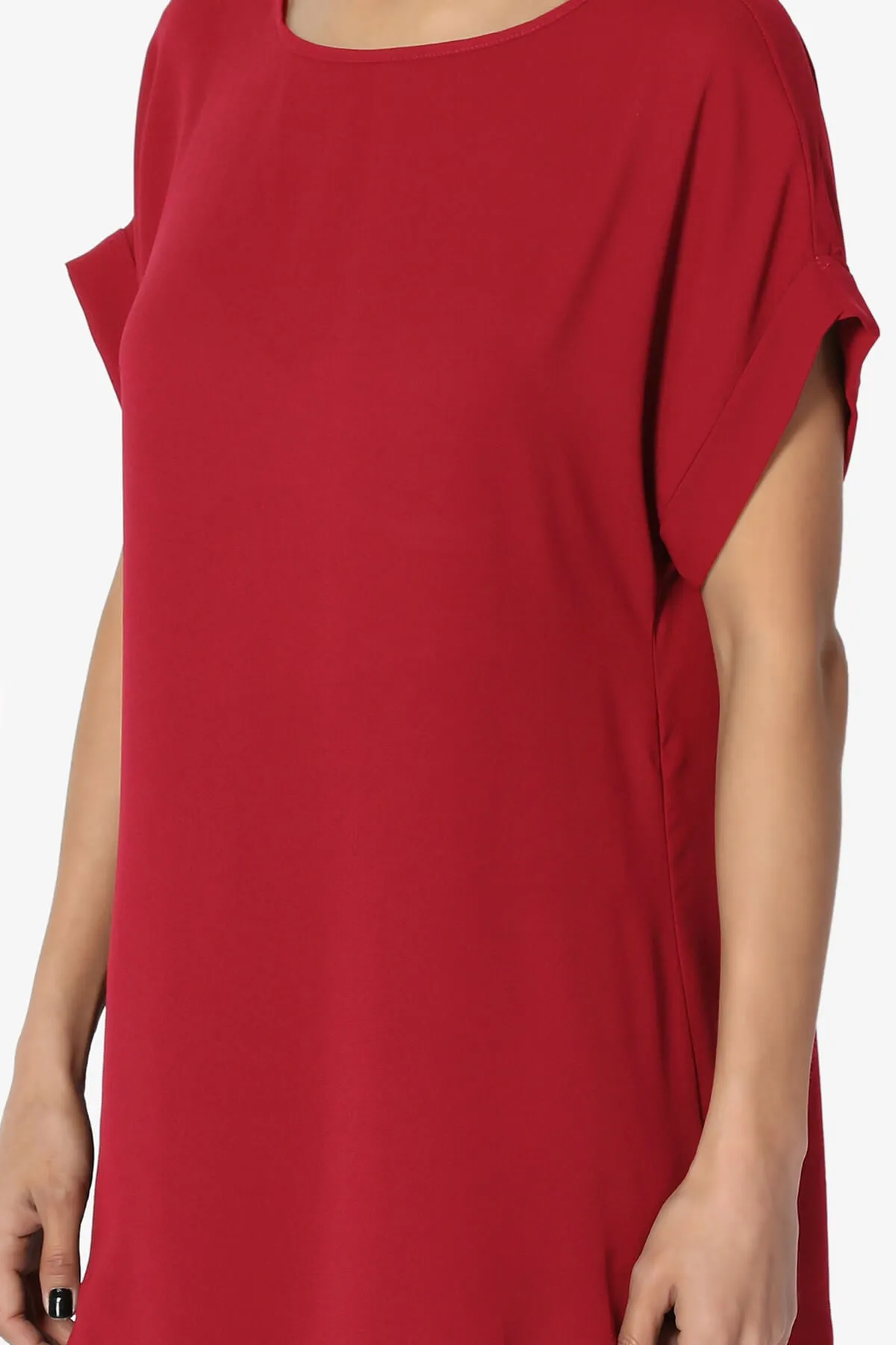 Juliette Boat Neck Chiffon Top