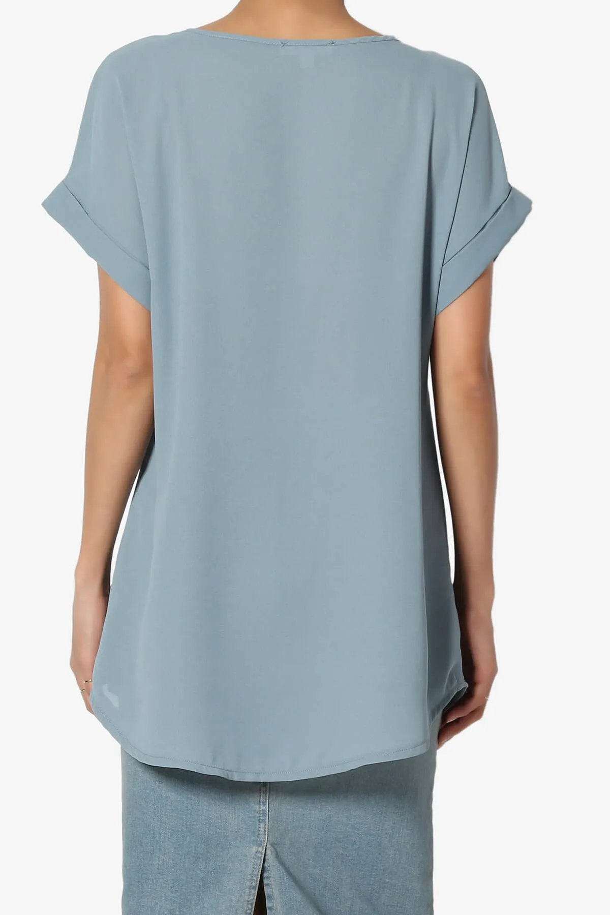 Juliette Boat Neck Chiffon Top
