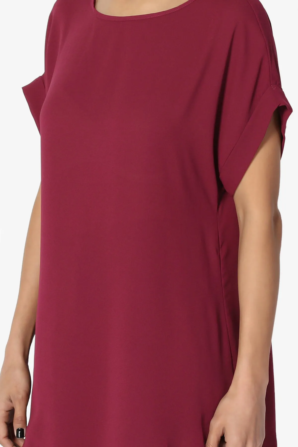 Juliette Boat Neck Chiffon Top