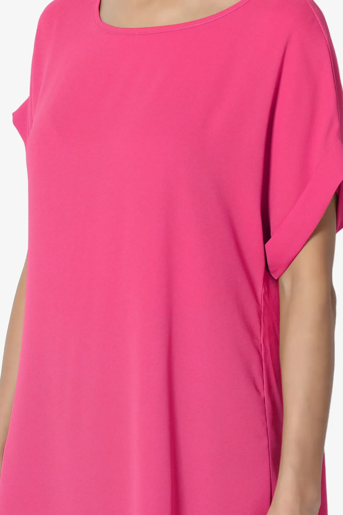 Juliette Boat Neck Chiffon Top