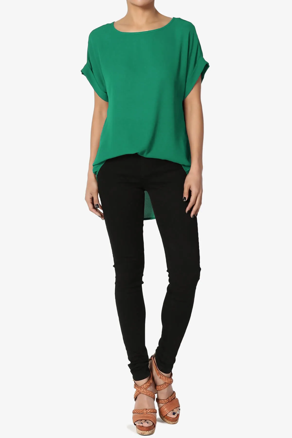 Juliette Boat Neck Chiffon Top