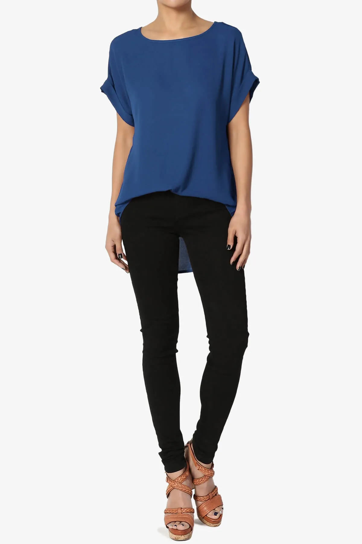 Juliette Boat Neck Chiffon Top