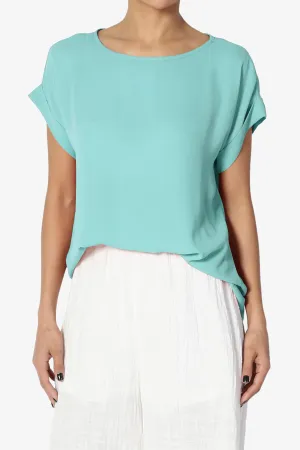 Juliette Boat Neck Chiffon Top