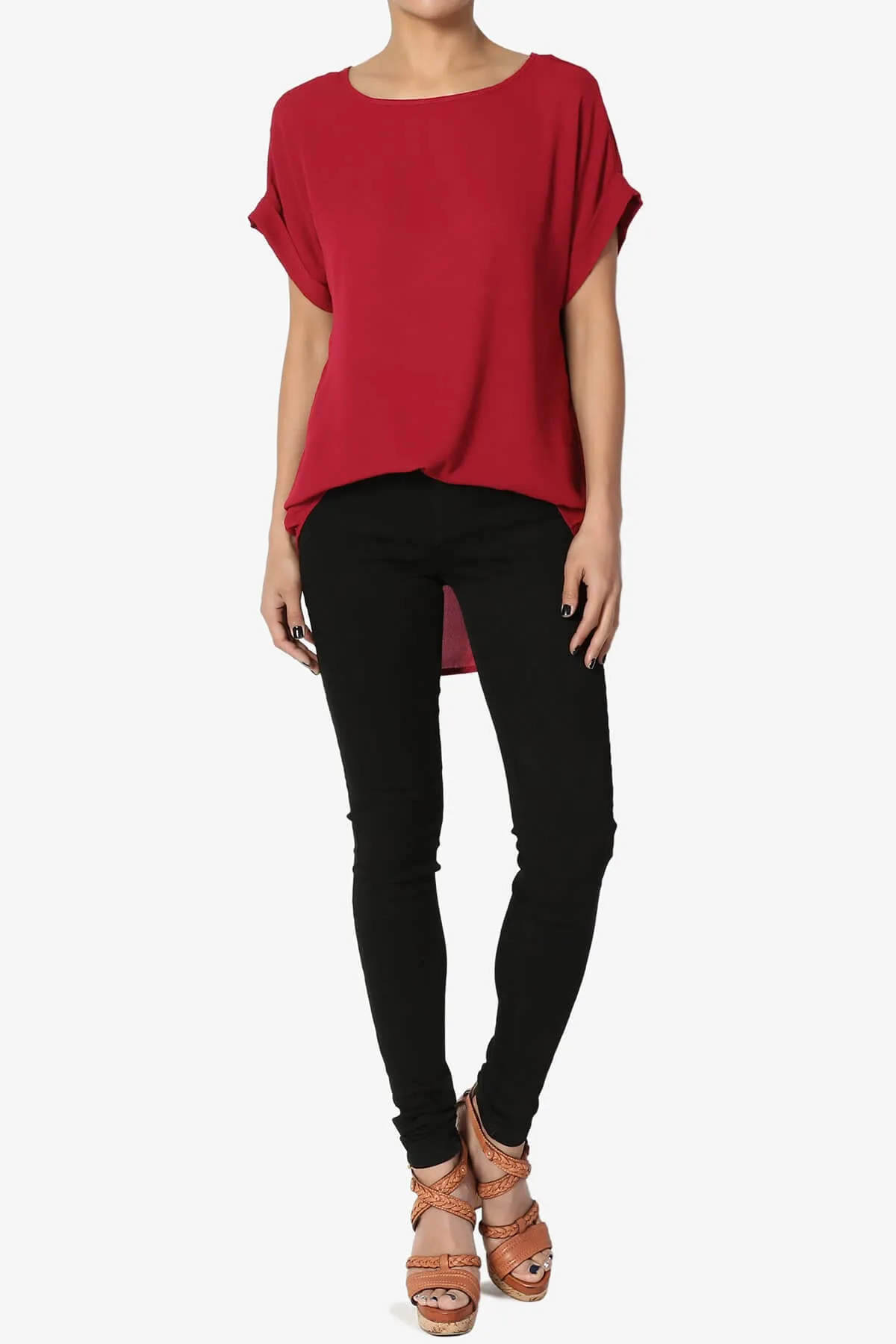 Juliette Boat Neck Chiffon Top