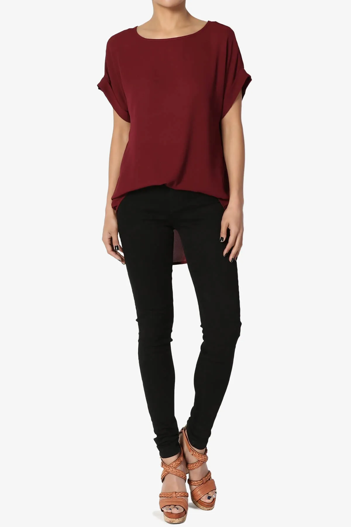Juliette Boat Neck Chiffon Top
