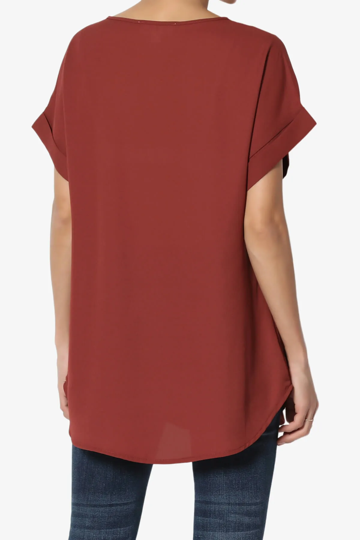 Juliette Boat Neck Chiffon Top