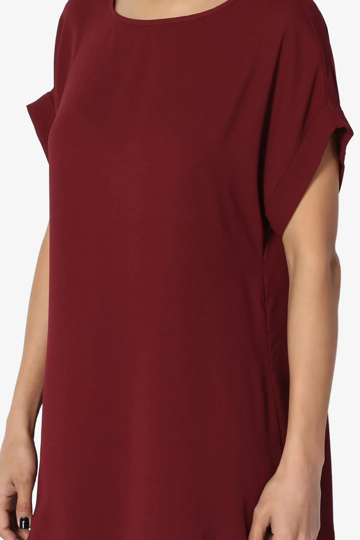 Juliette Boat Neck Chiffon Top