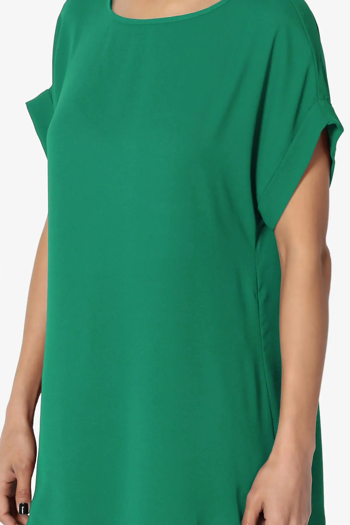 Juliette Boat Neck Chiffon Top
