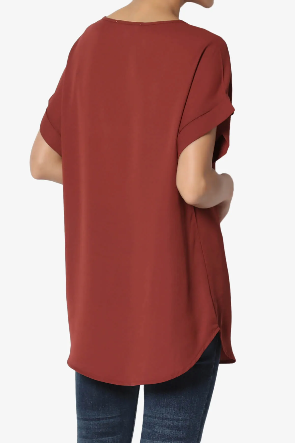 Juliette Boat Neck Chiffon Top
