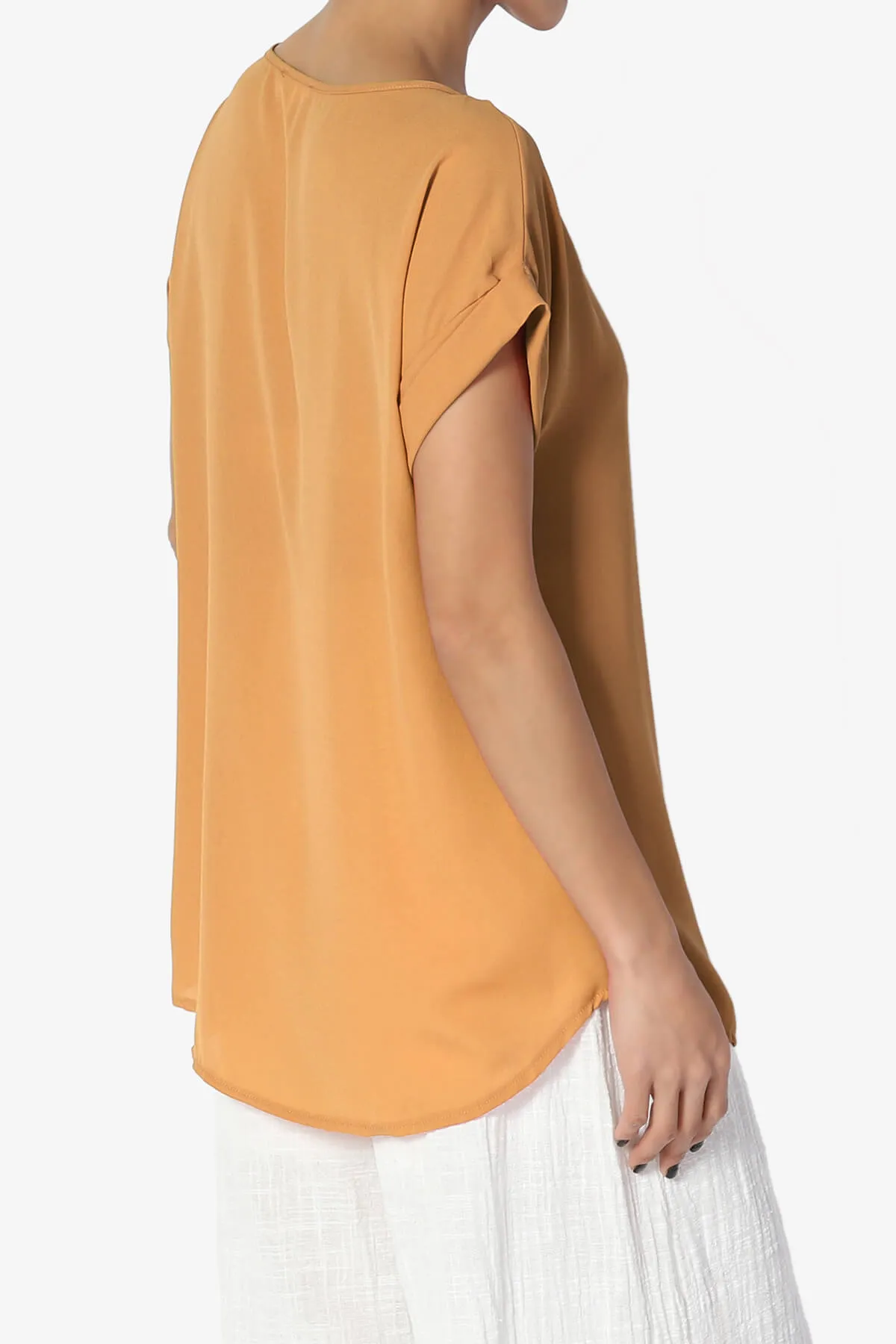Juliette Boat Neck Chiffon Top