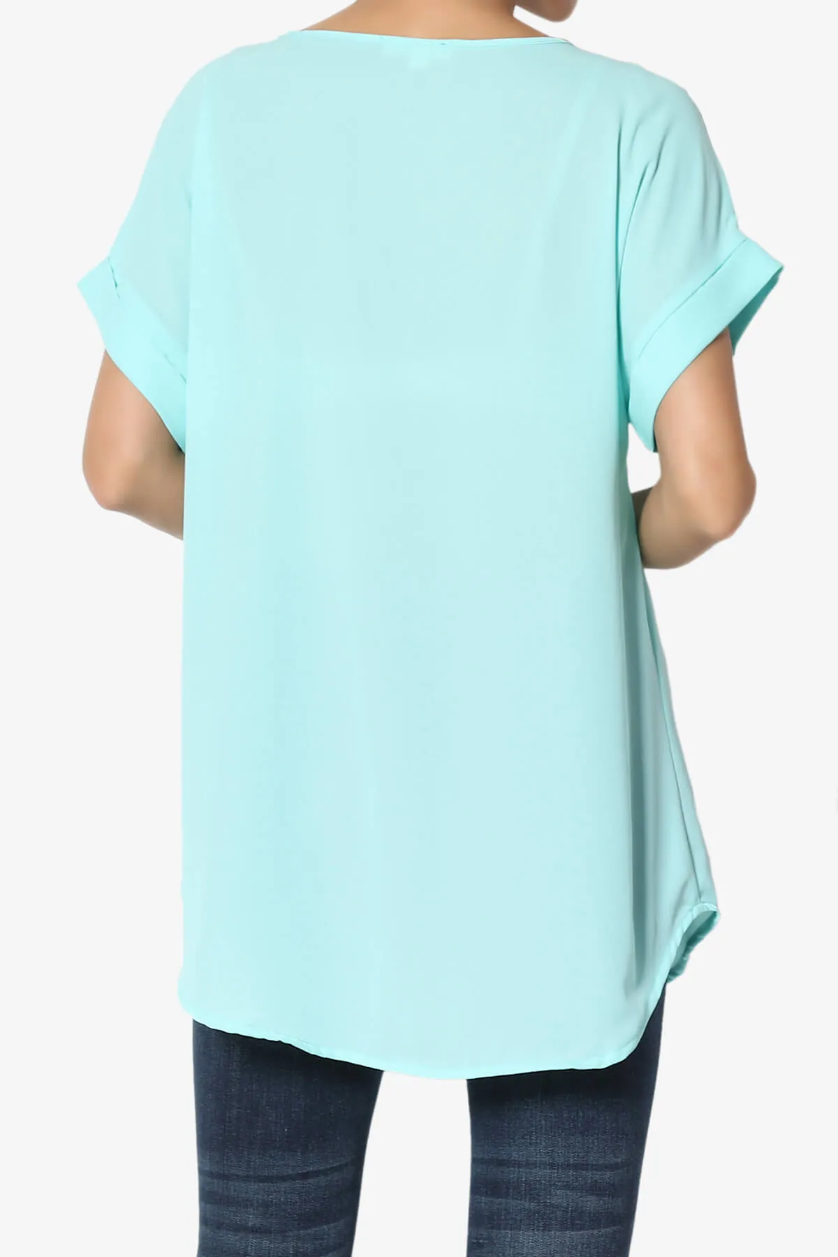 Juliette Boat Neck Chiffon Top