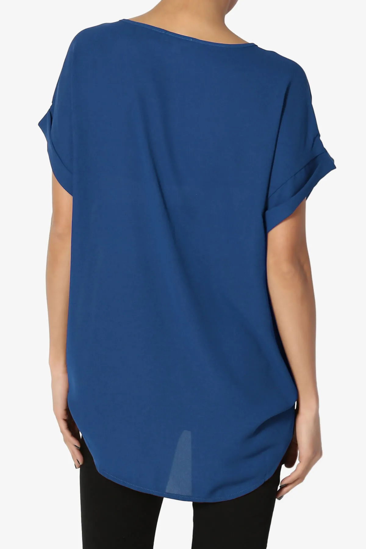 Juliette Boat Neck Chiffon Top