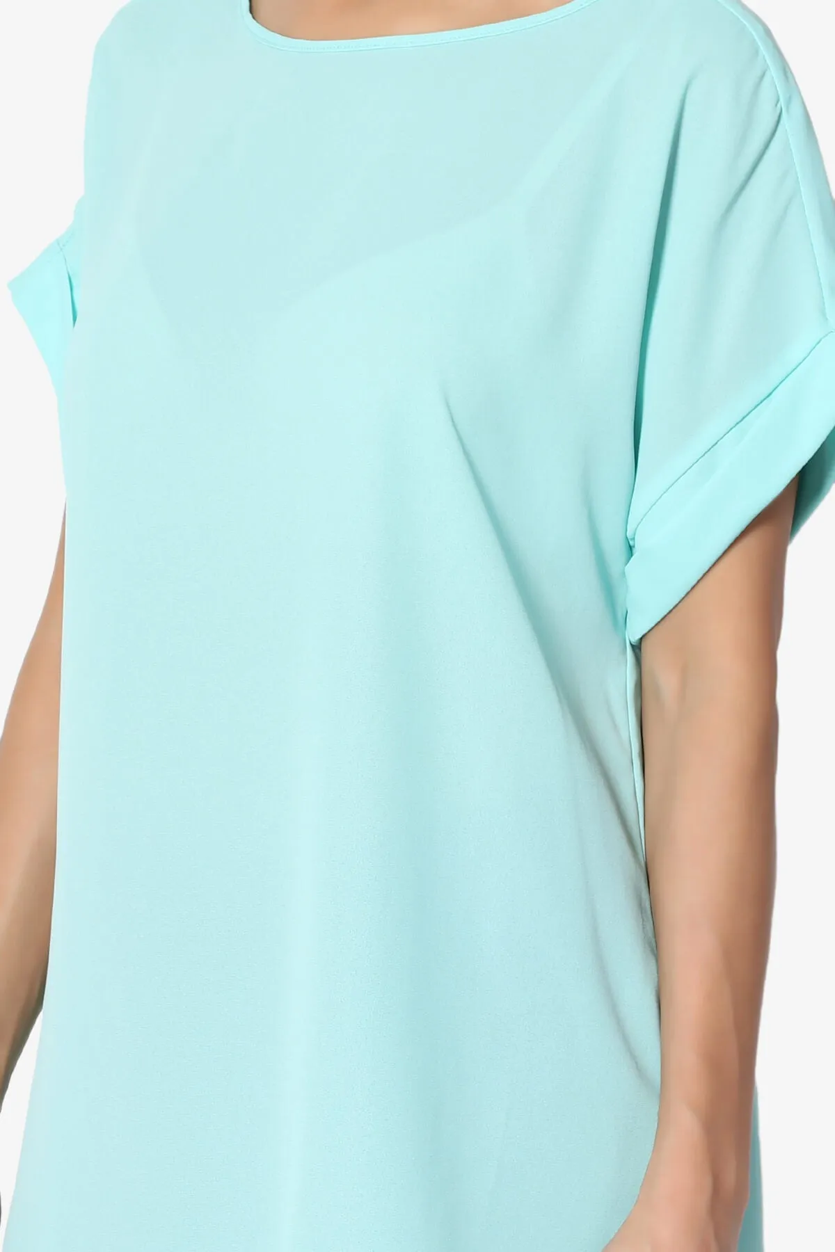 Juliette Boat Neck Chiffon Top