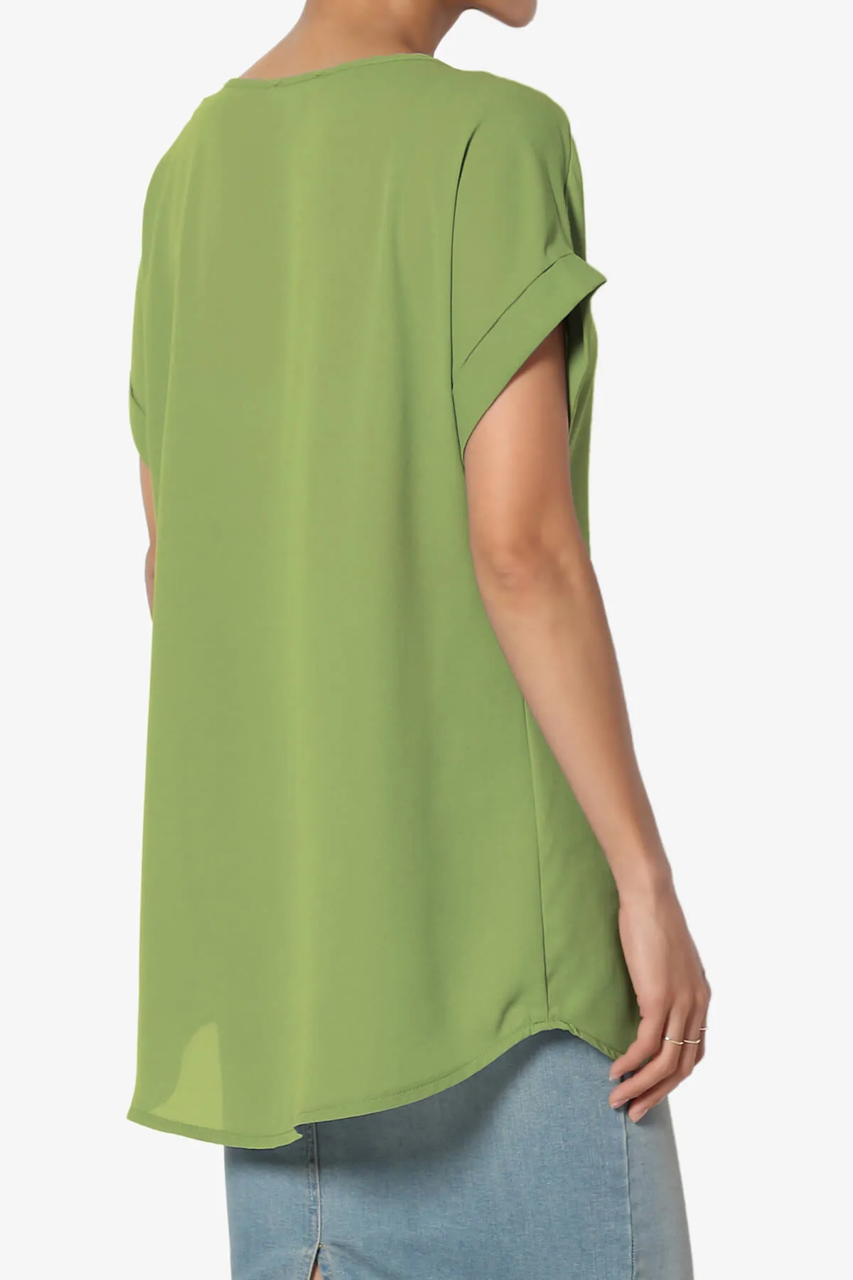Juliette Boat Neck Chiffon Top
