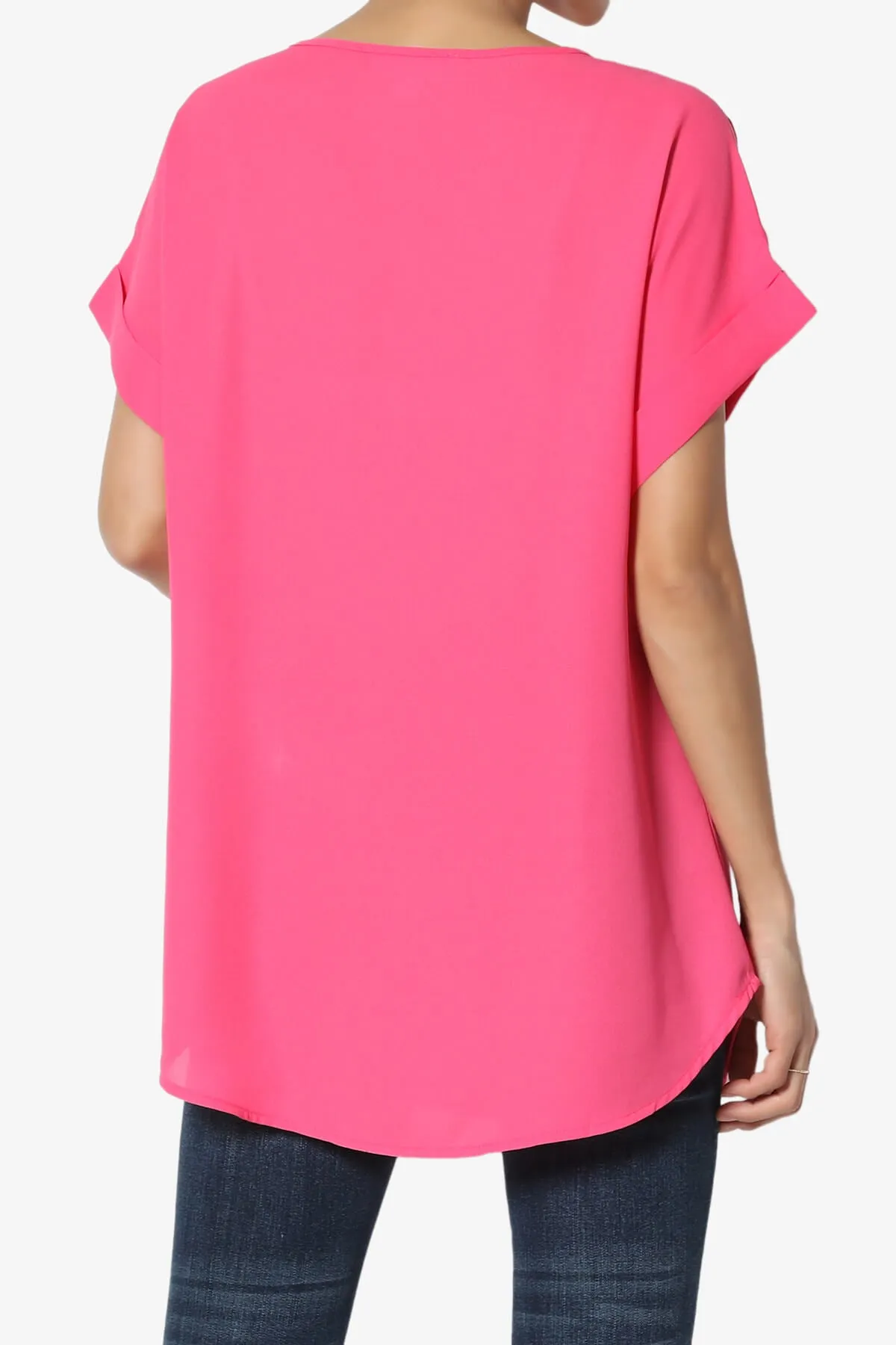 Juliette Boat Neck Chiffon Top