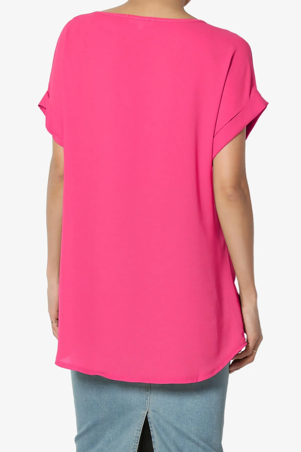 Juliette Boat Neck Chiffon Top