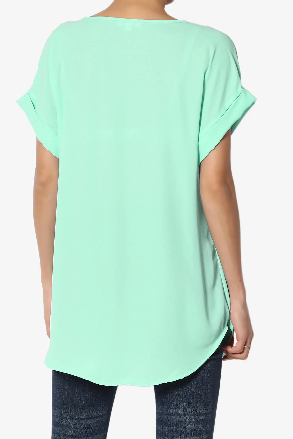 Juliette Boat Neck Chiffon Top