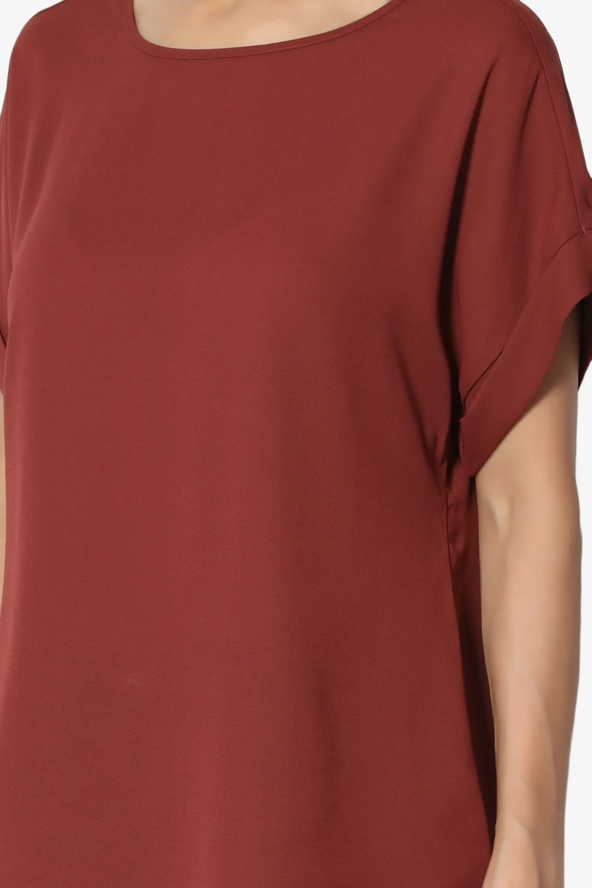 Juliette Boat Neck Chiffon Top