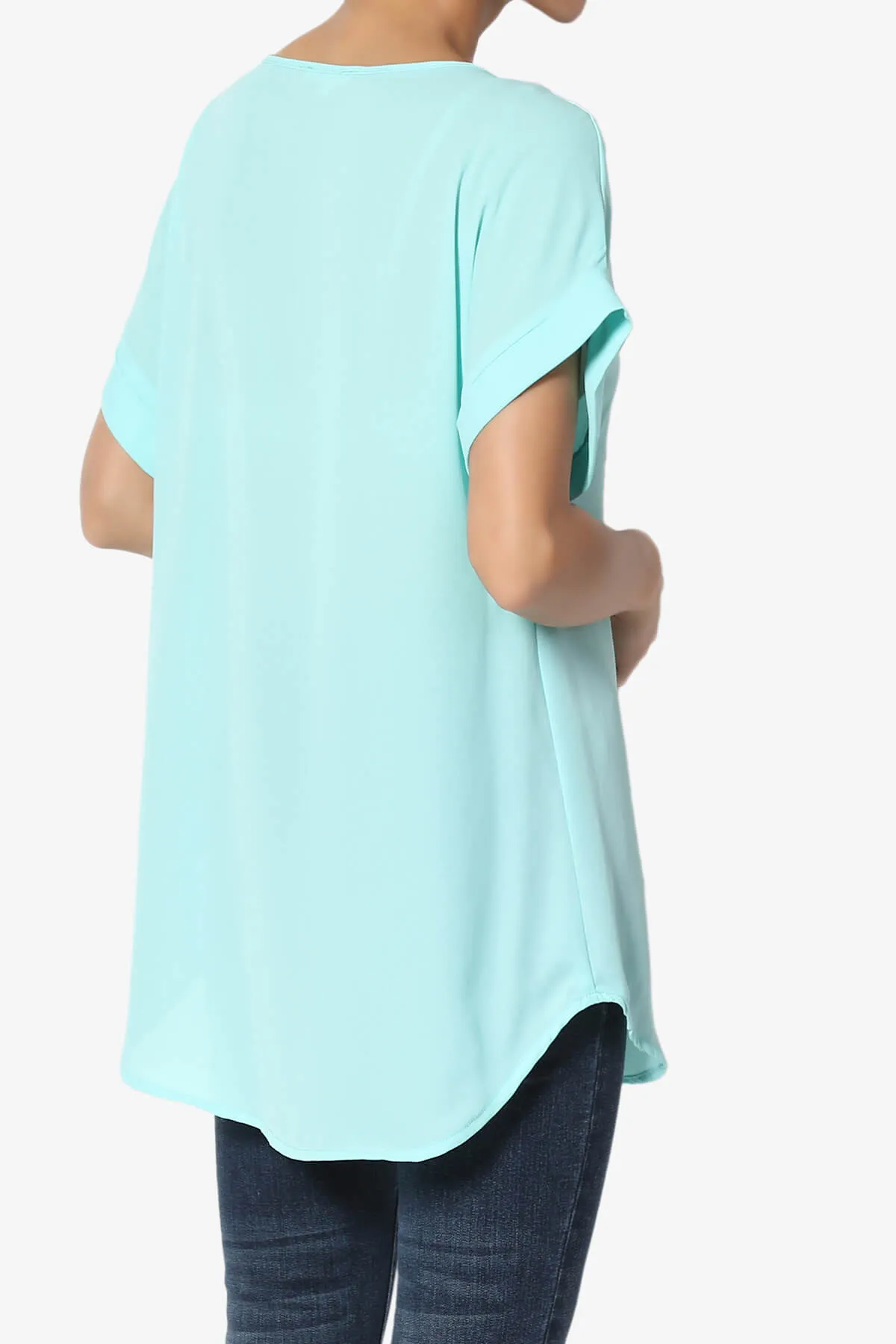 Juliette Boat Neck Chiffon Top