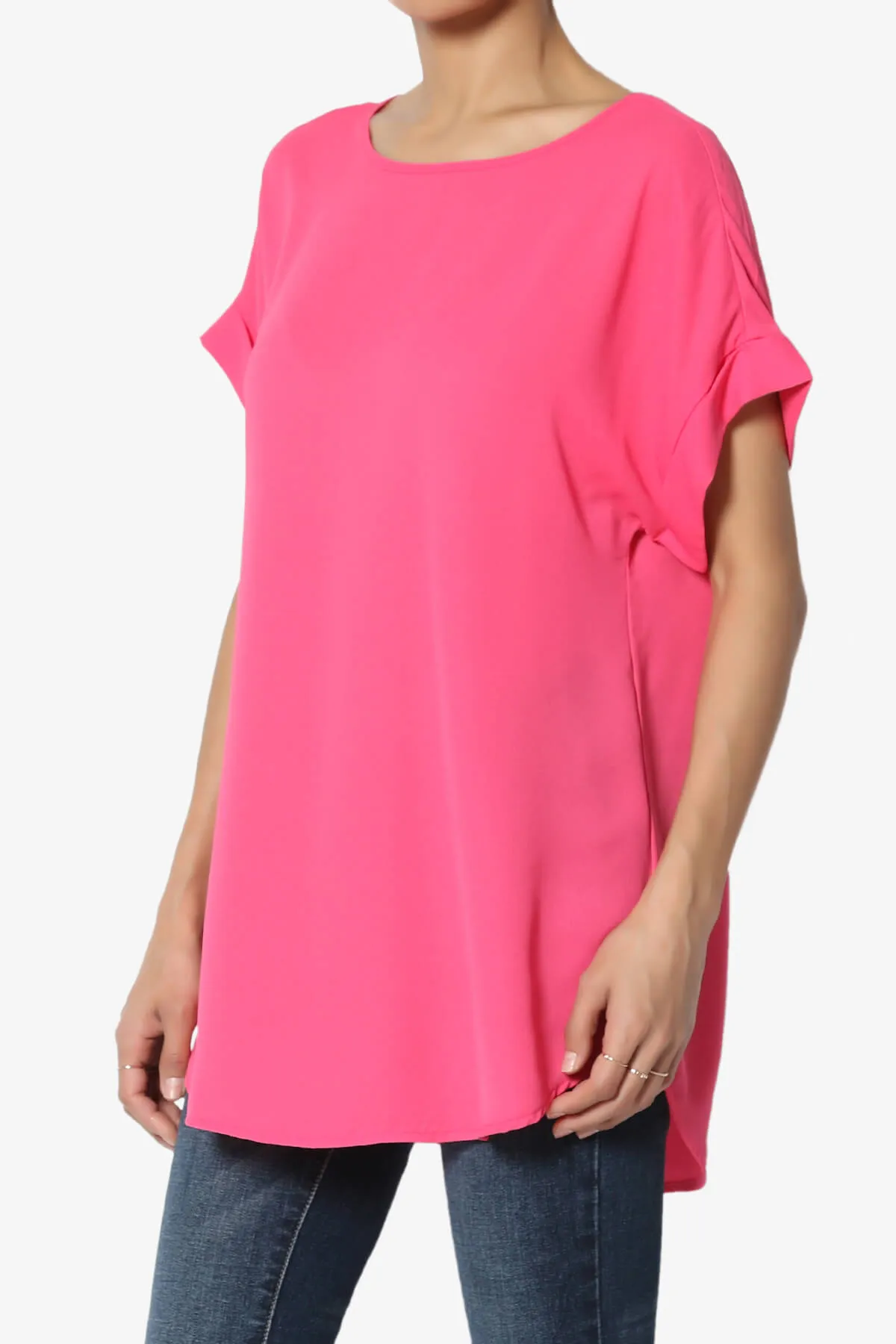 Juliette Boat Neck Chiffon Top