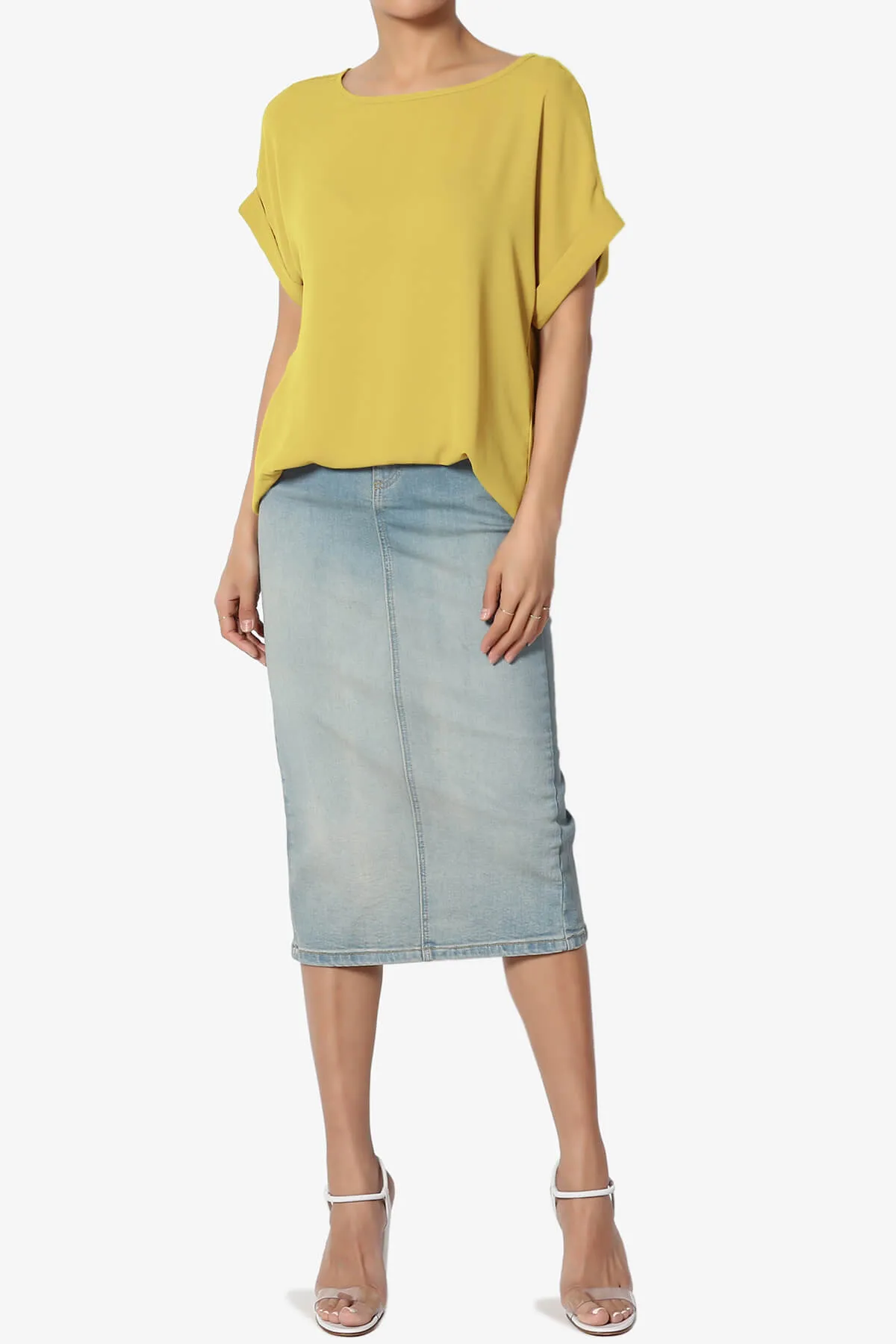 Juliette Boat Neck Chiffon Top