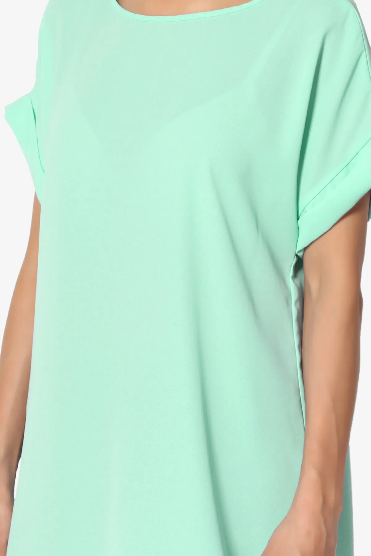 Juliette Boat Neck Chiffon Top