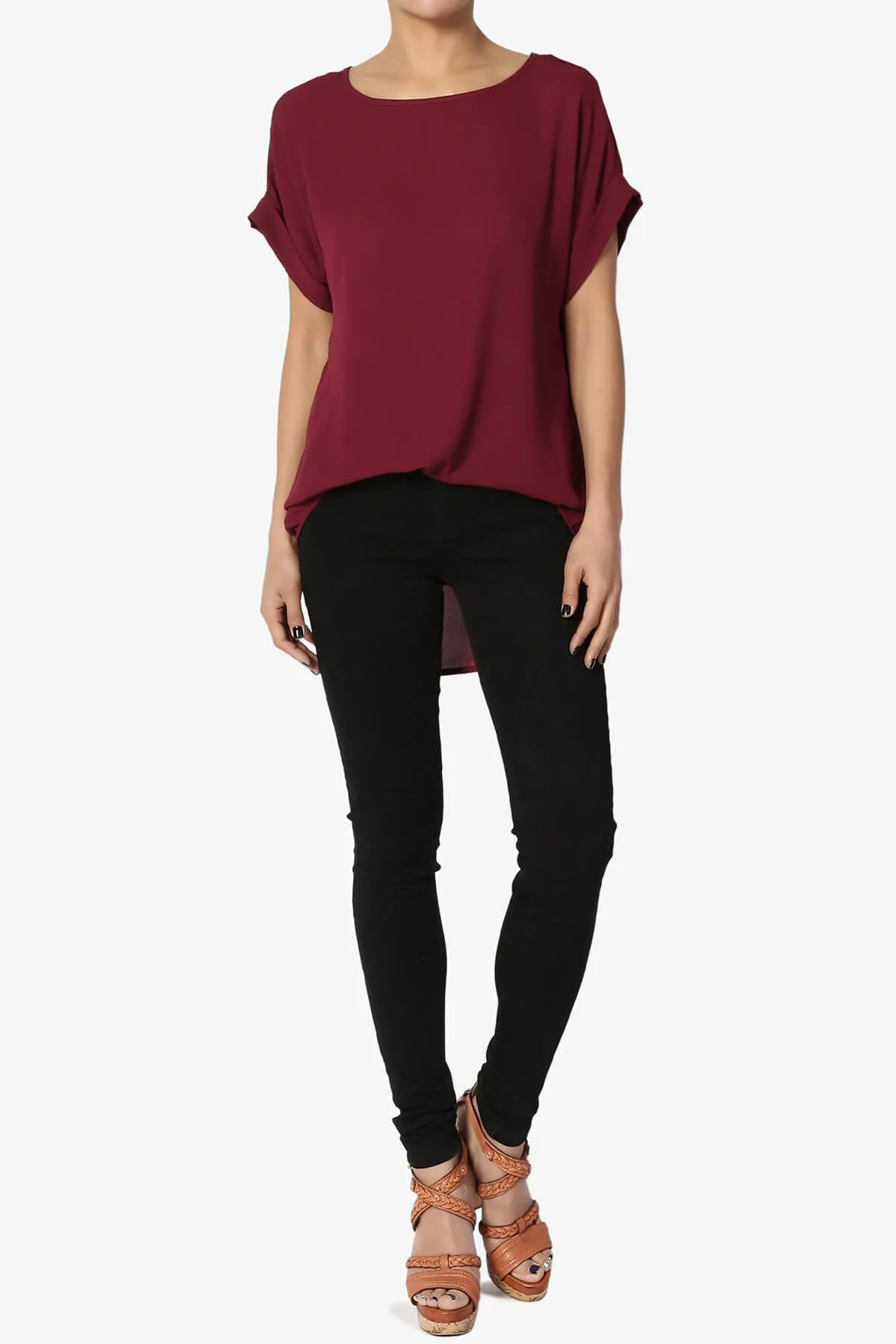 Juliette Boat Neck Chiffon Top