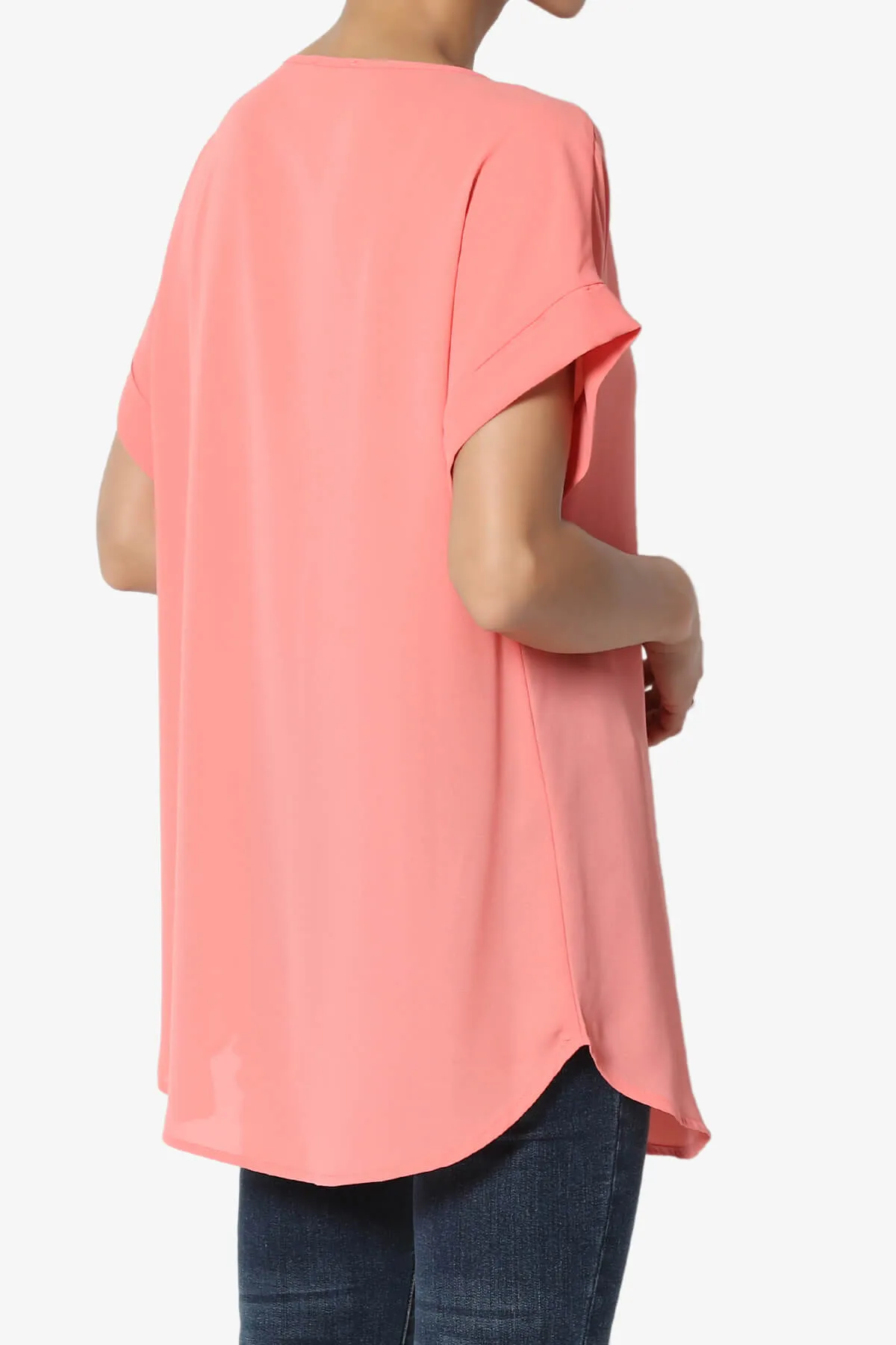 Juliette Boat Neck Chiffon Top