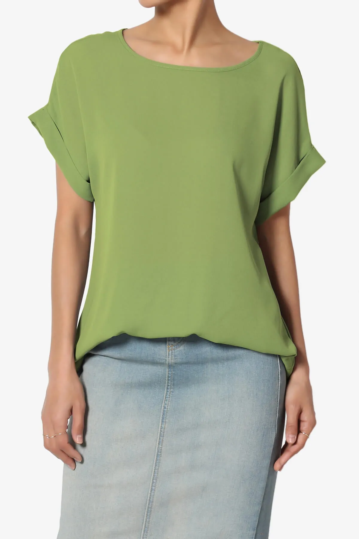 Juliette Boat Neck Chiffon Top