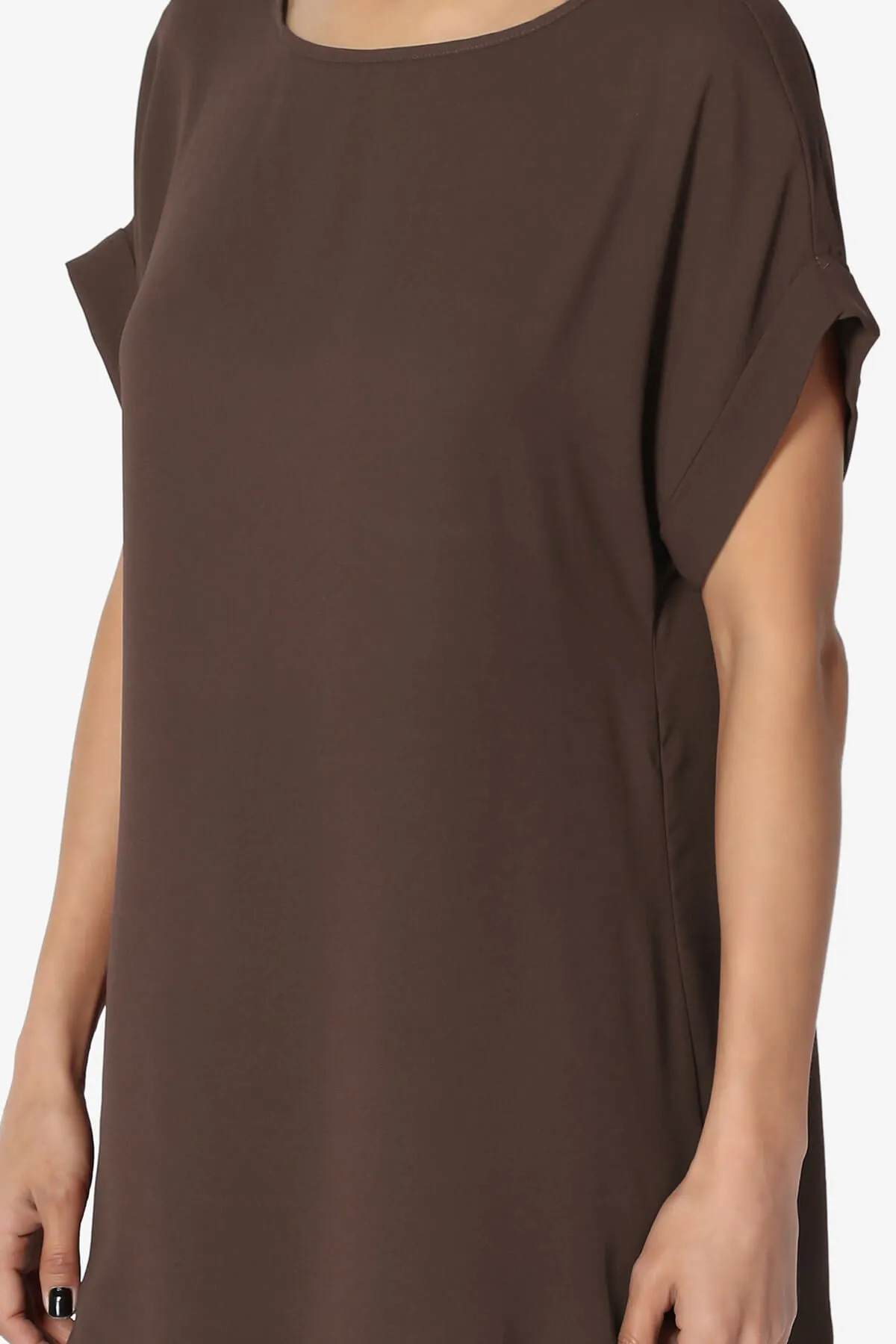Juliette Boat Neck Chiffon Top