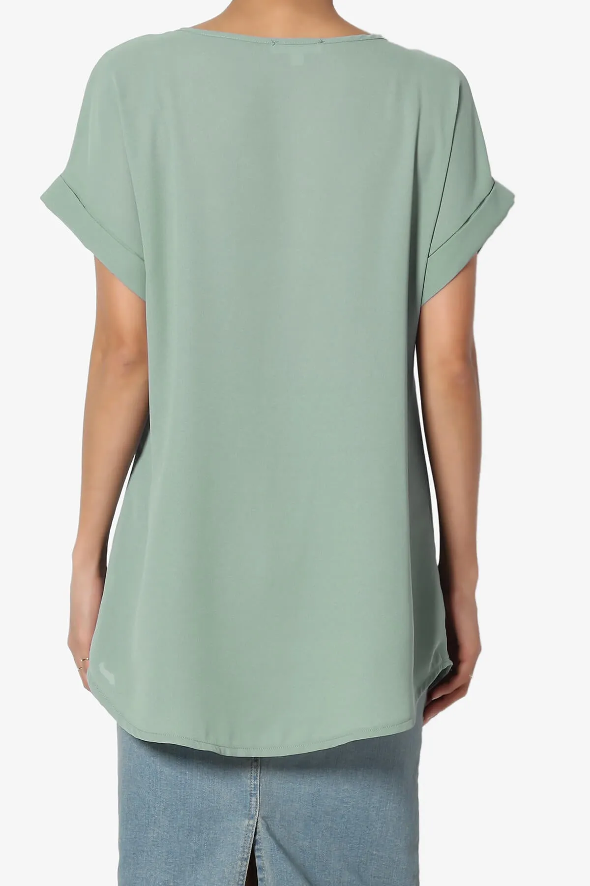 Juliette Boat Neck Chiffon Top