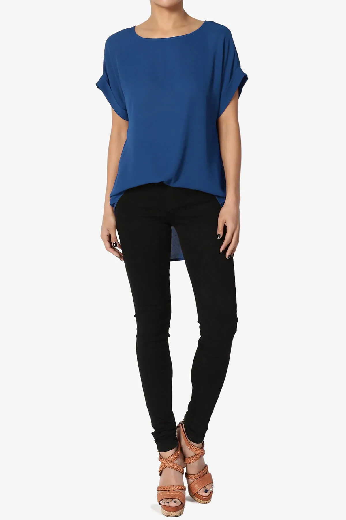 Juliette Boat Neck Chiffon Top