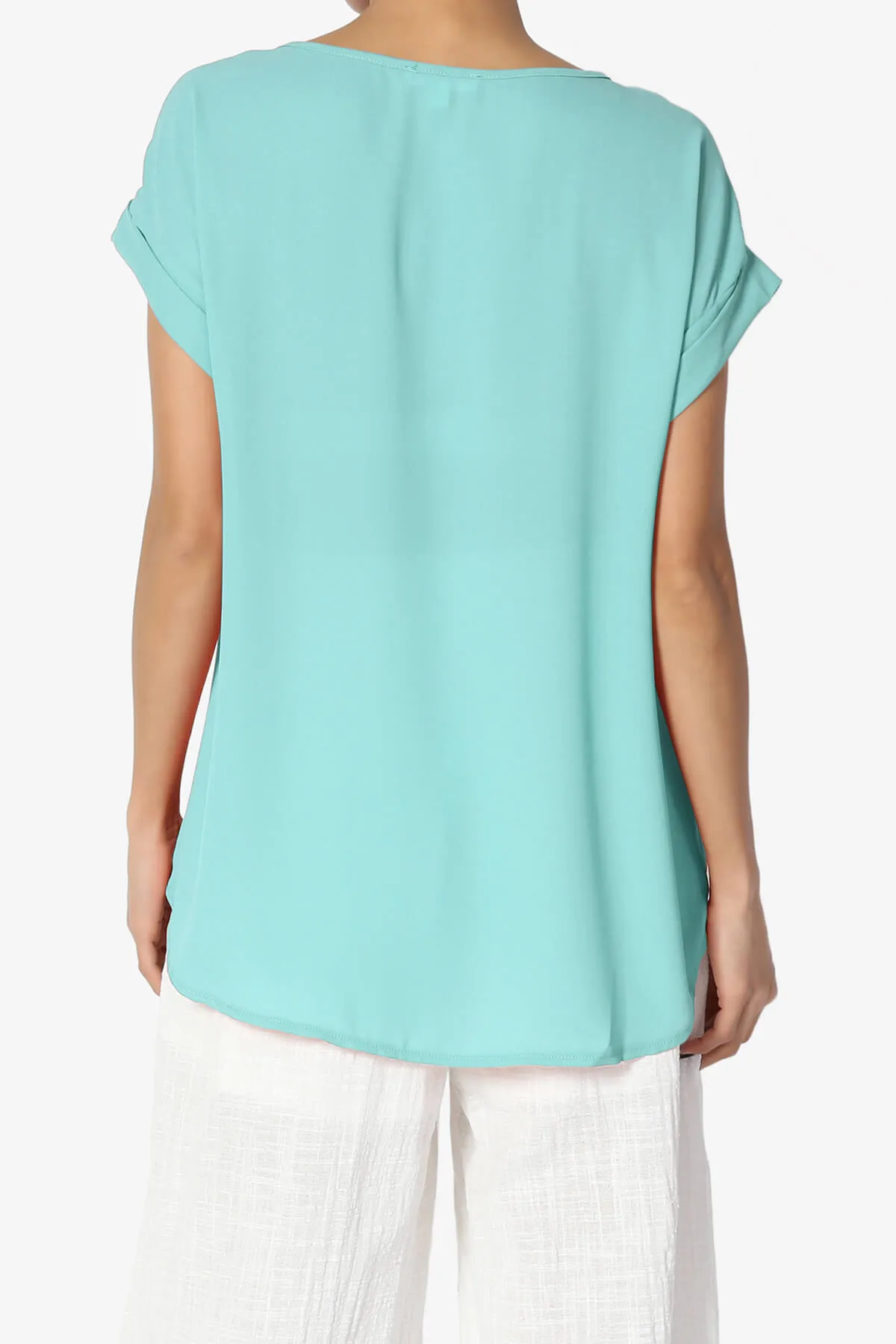 Juliette Boat Neck Chiffon Top