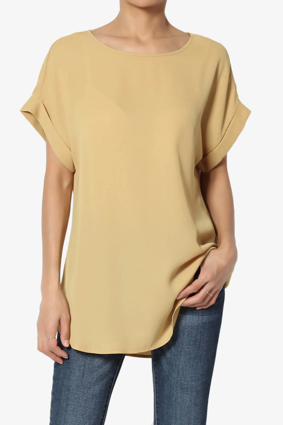 Juliette Boat Neck Chiffon Top