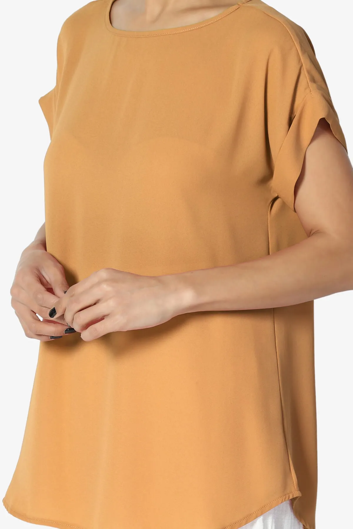 Juliette Boat Neck Chiffon Top