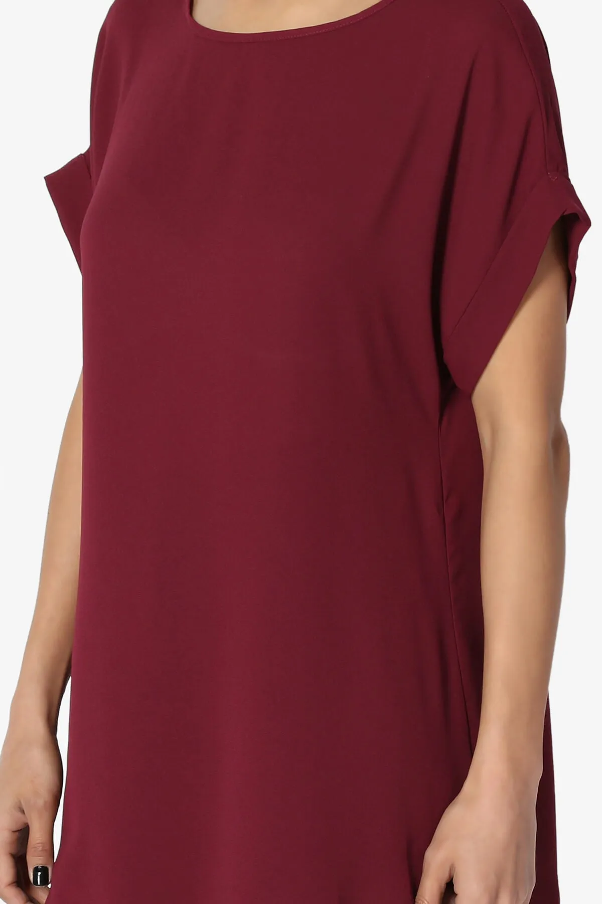 Juliette Boat Neck Chiffon Top