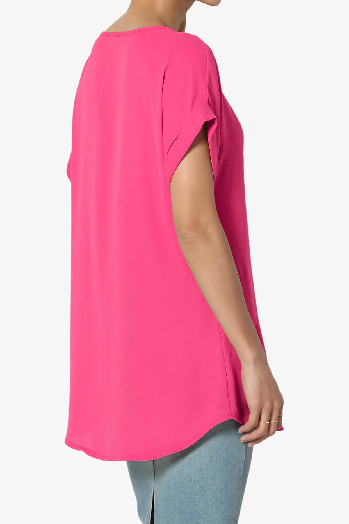 Juliette Boat Neck Chiffon Top