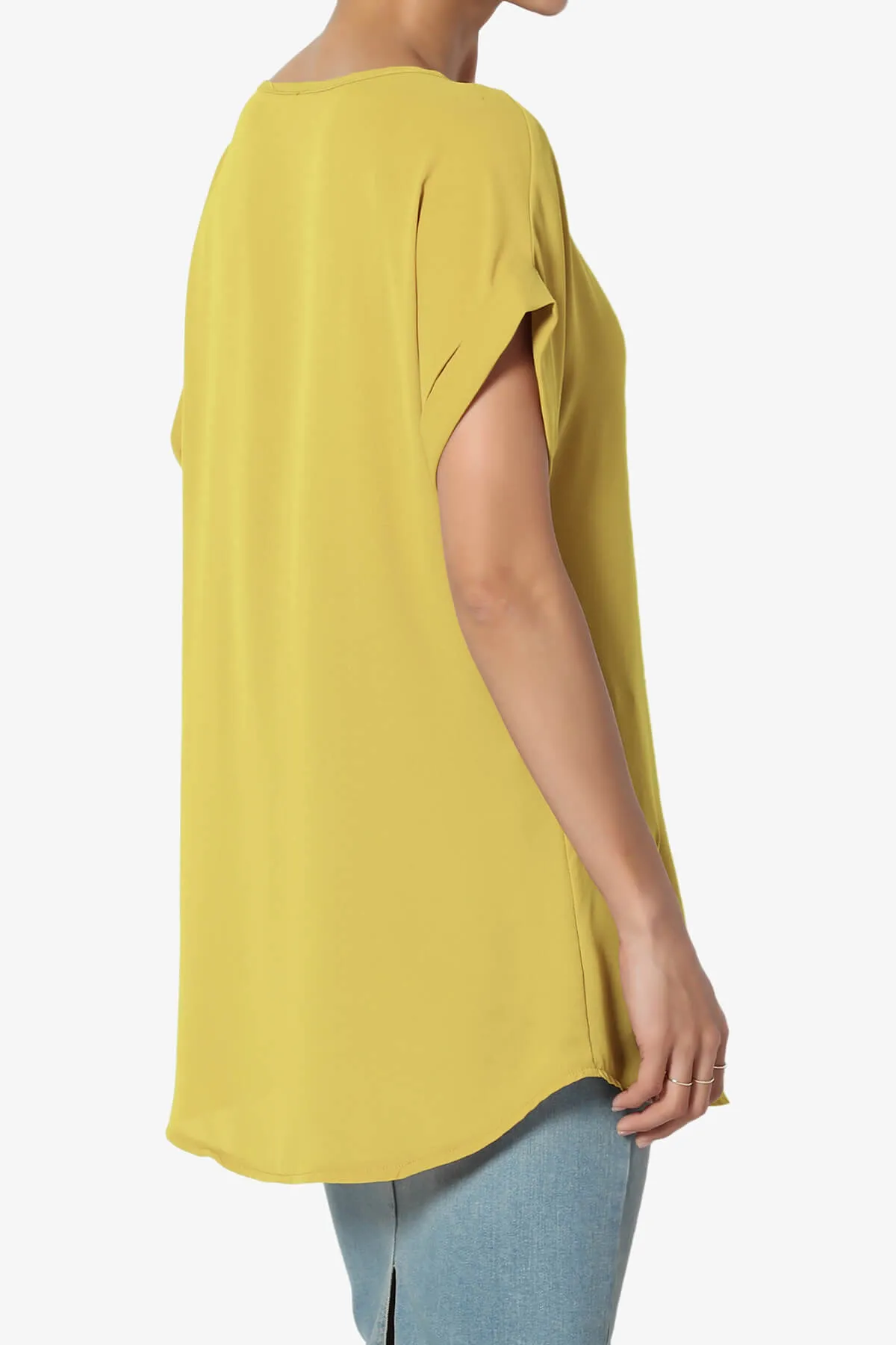 Juliette Boat Neck Chiffon Top