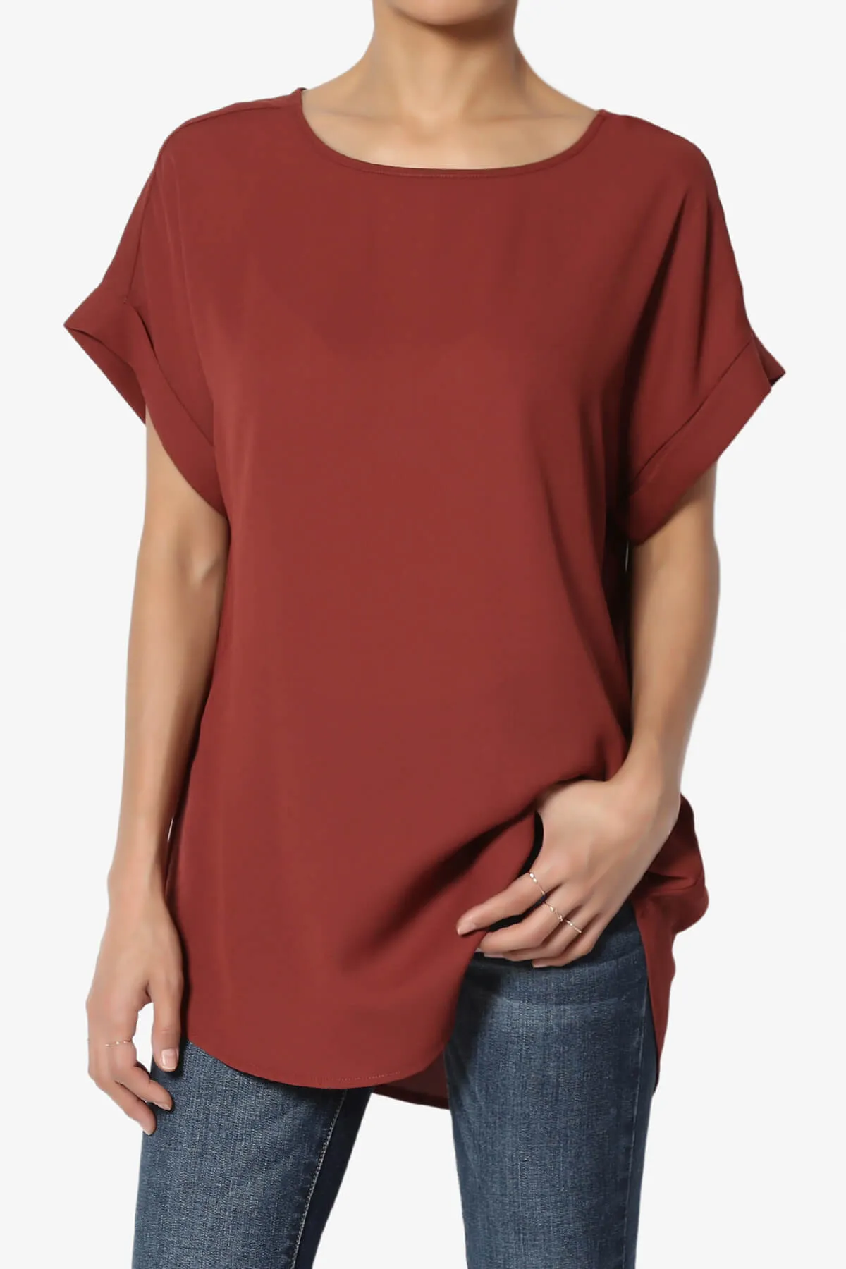 Juliette Boat Neck Chiffon Top