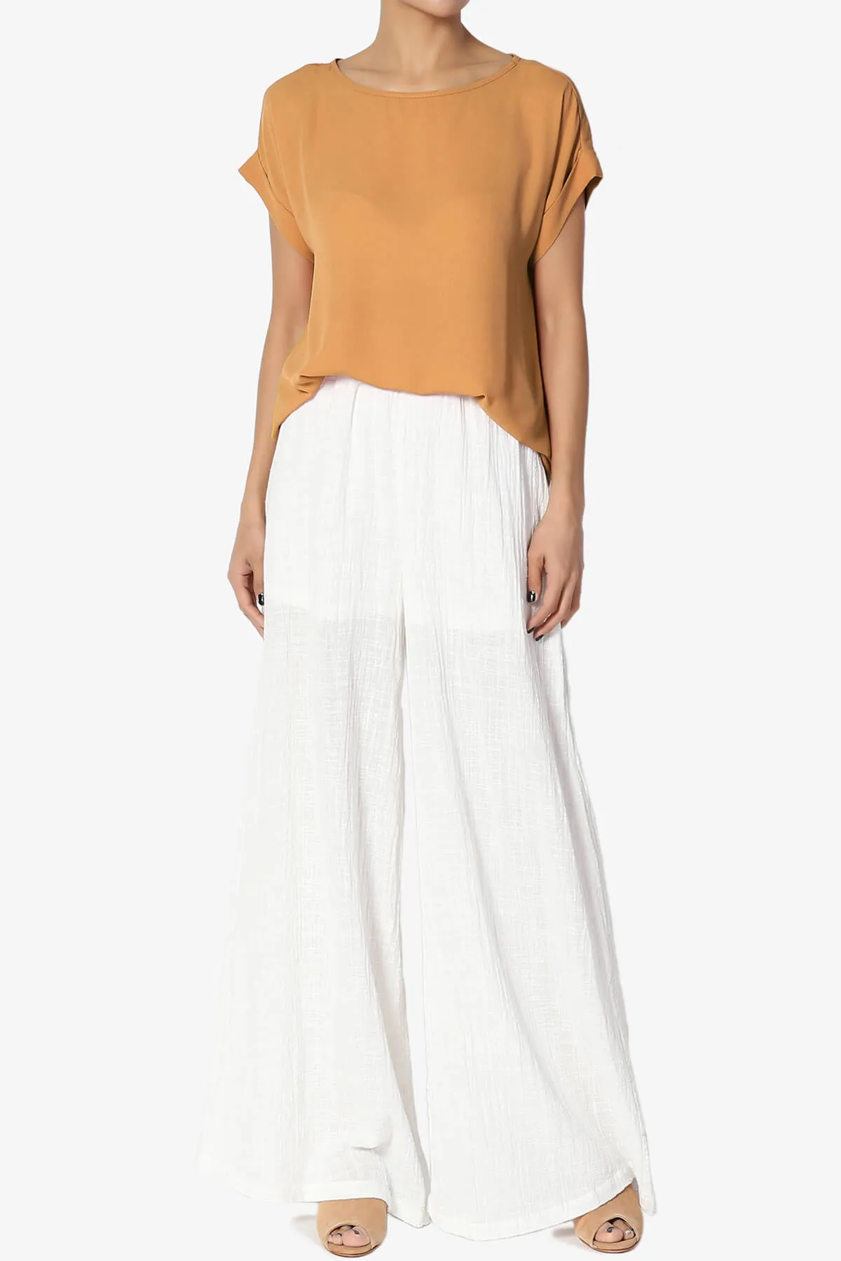 Juliette Boat Neck Chiffon Top