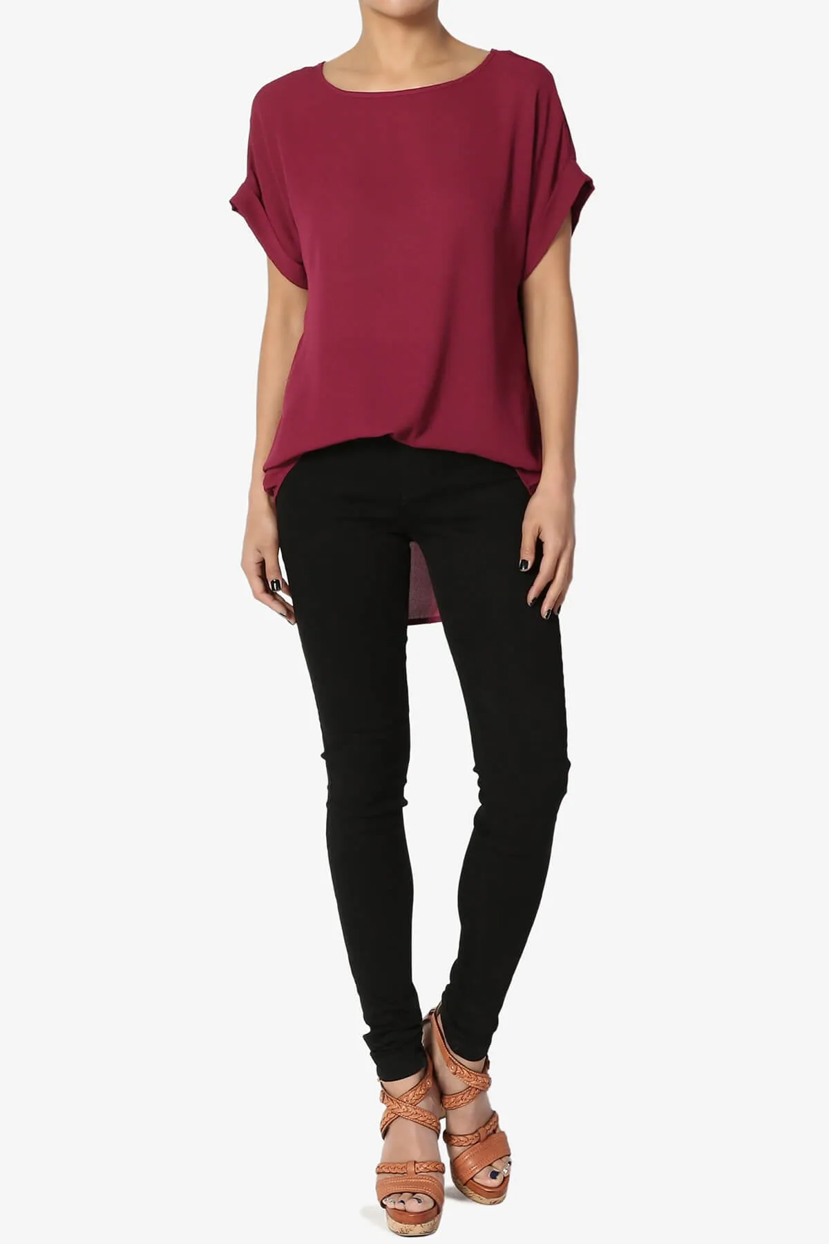 Juliette Boat Neck Chiffon Top