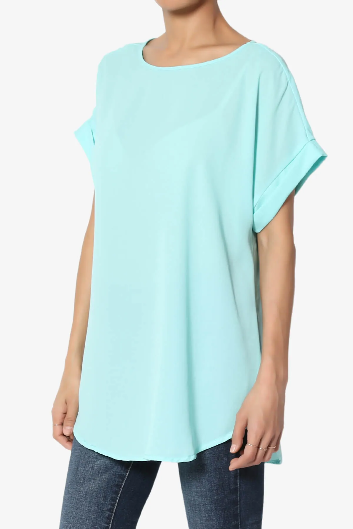 Juliette Boat Neck Chiffon Top