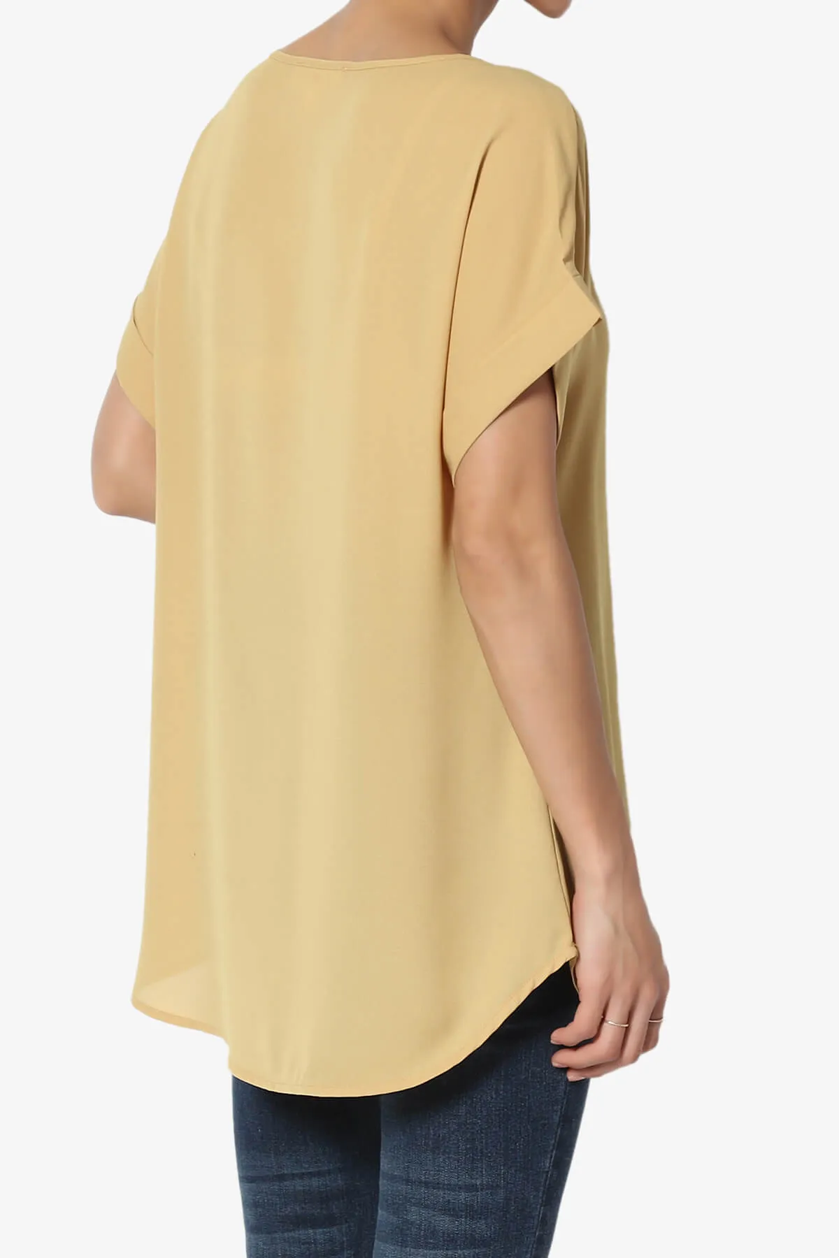 Juliette Boat Neck Chiffon Top