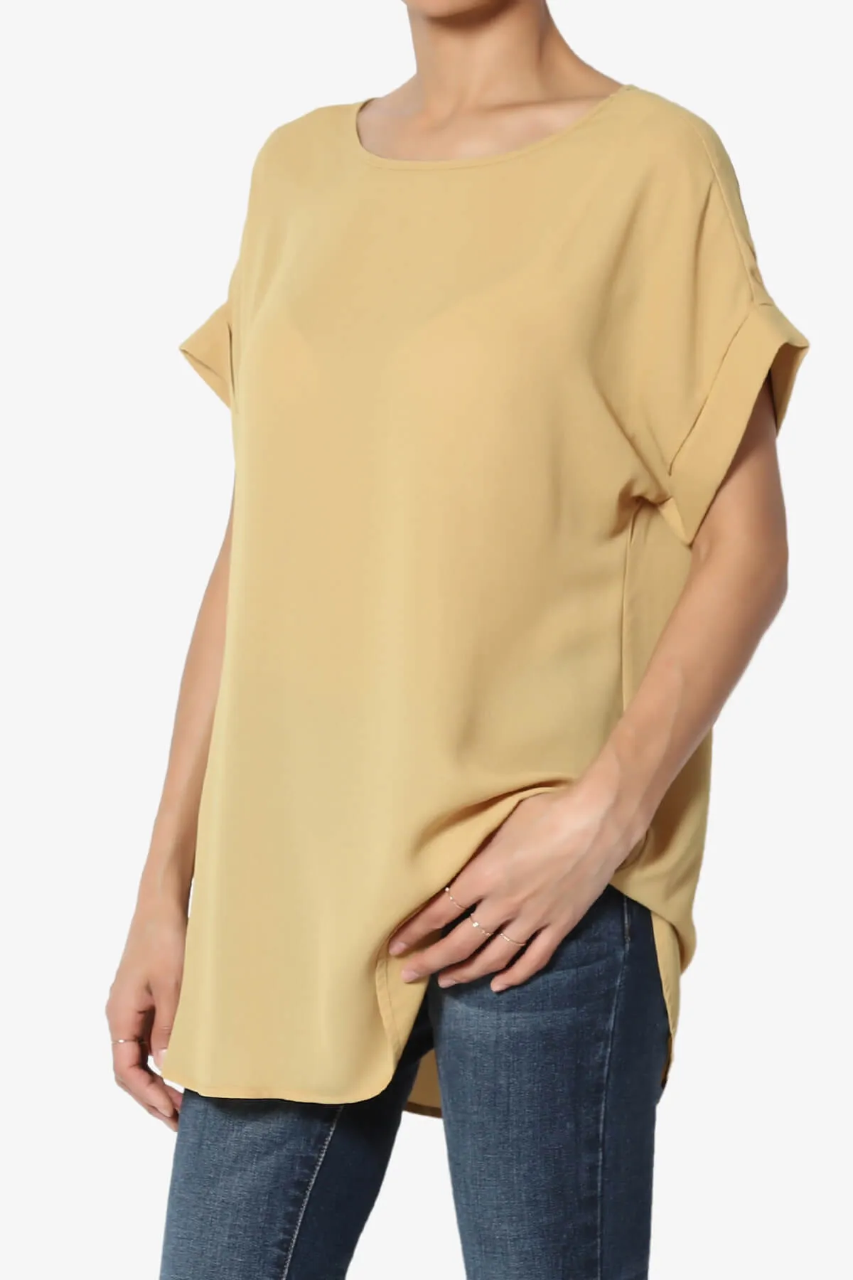 Juliette Boat Neck Chiffon Top