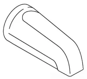 KOHLER K-86236-VF Spout, Slip Bath